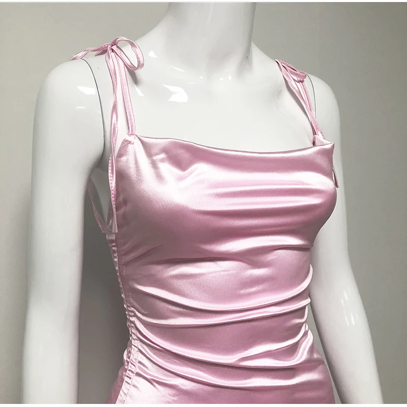 

Summer Women's Dress Col Tie Up Ruches White Dress Backless Party Night Romantic Vacation Beach Dress Sexy Robe