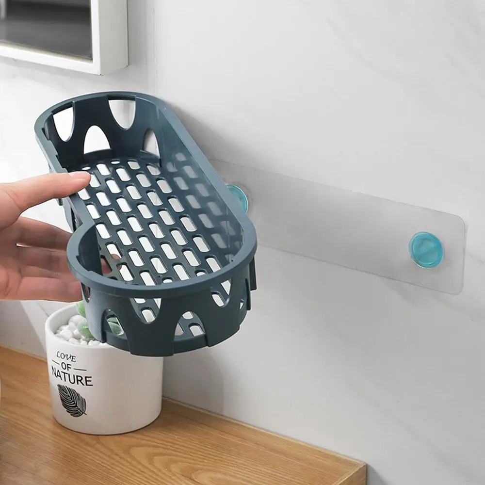 Настенная полка для душа Бесплатная синяя белая корзина хранения аксессуары
