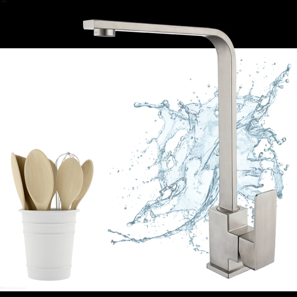Кухонный/барный смеситель для раковины из нержавеющей стали 304 горячей и