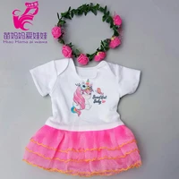 43cm baby doll clothes pants shirt tutu skirt for 18 45cm american doll clothes set toys wear children gift