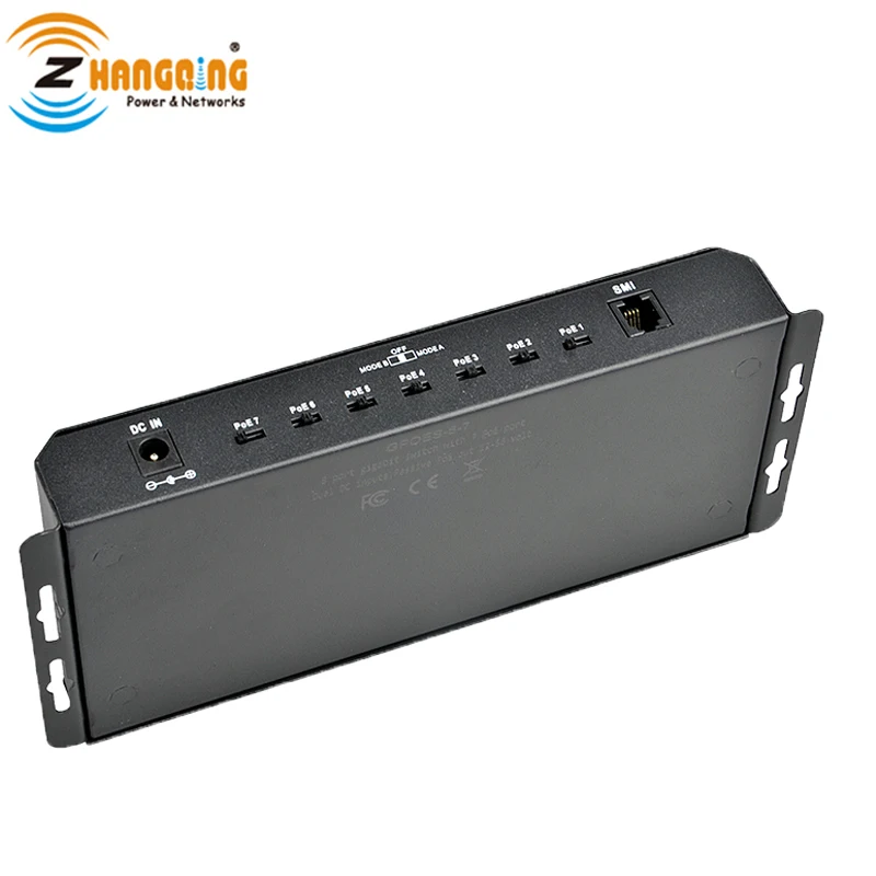 Гигабитный режим A &amp B PoE коммутатор Power Over Ethernet 802.3af 24v 48v переключатель 7 выход для
