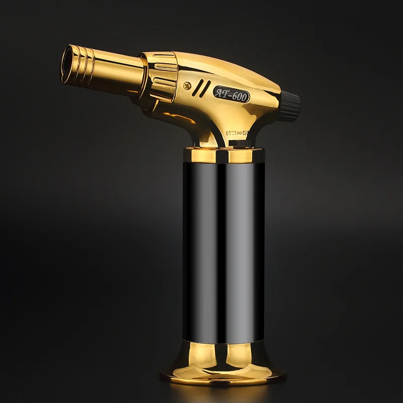 

BBQ Lighter Cigar Torch Turbo Lighter Jet Butane Gas Cigarette 1300 C Spray Gun Windproof Metal Pipe Lighter For Kitchen No Gas