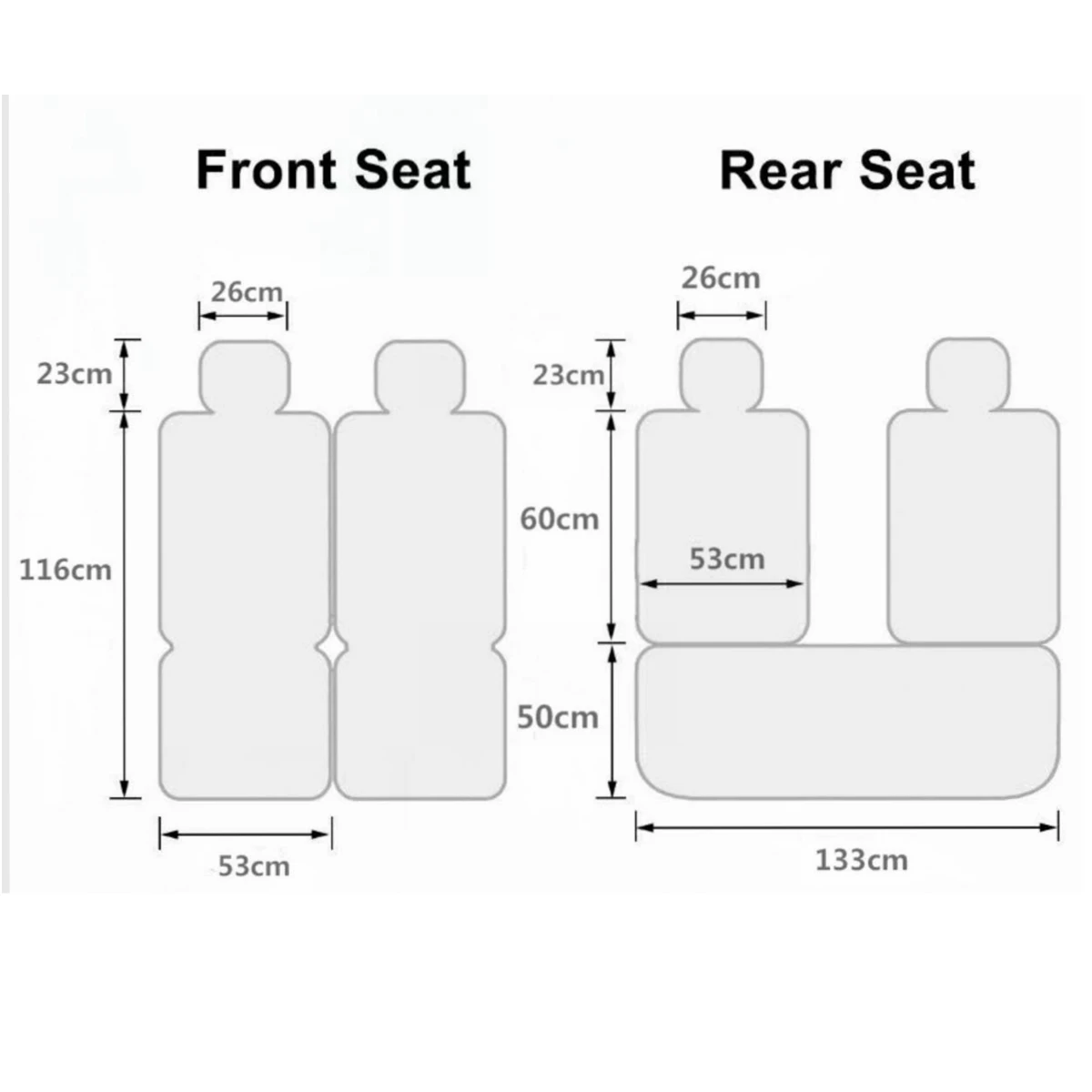 

1/5 Seat Universal PU Leather Car Front Seat Covers High Back Bucket Seat Cover Fit Most Cars Trucks SUVS Auto Seat Covers