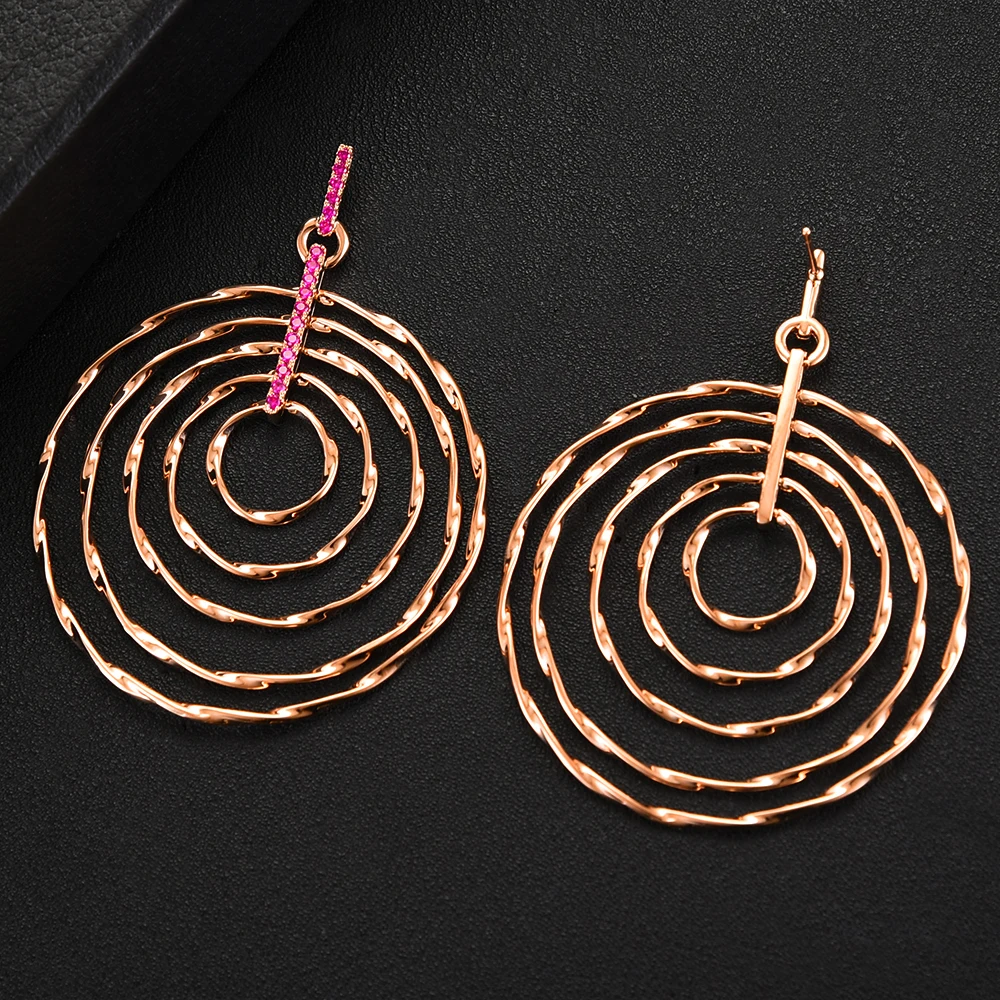 GODKI новые модные круглые серьги с кисточками для женщин свадебные кубическим