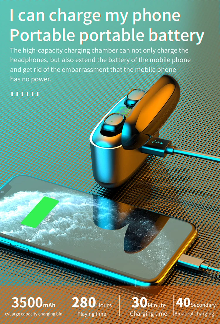 

TWS- G5s 2rd Gen Bluetooth 5,0 3500