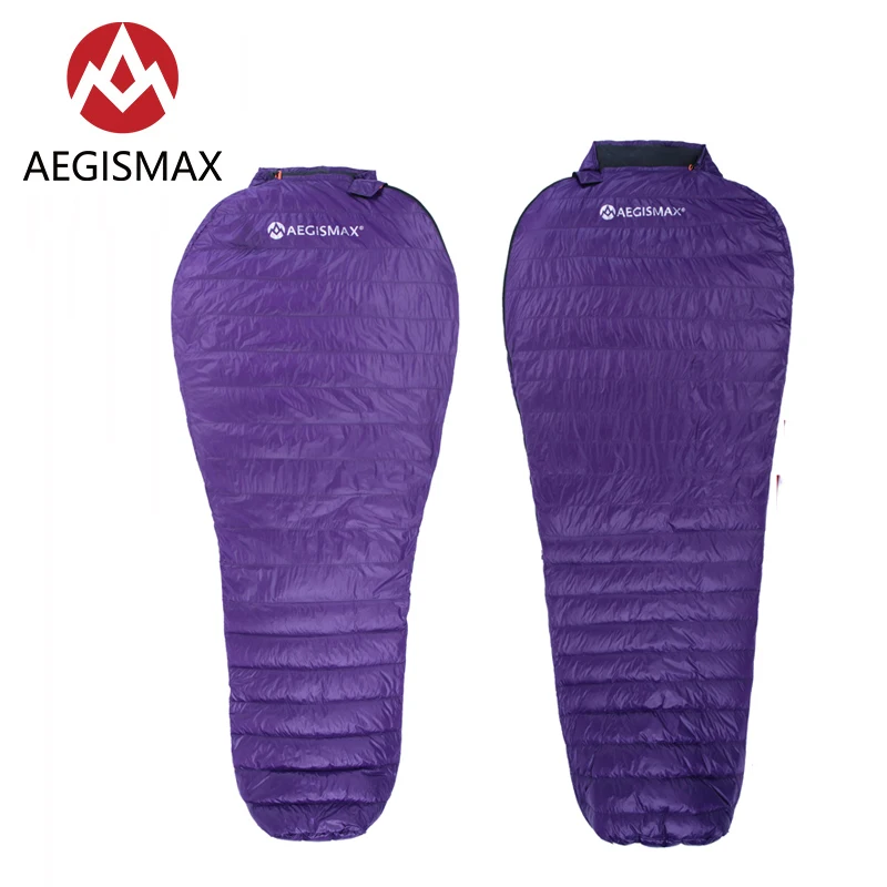 AEGISMAX Nano фиолетовый уличный ультралегкий ультрасухой белый гусиный пух для мам