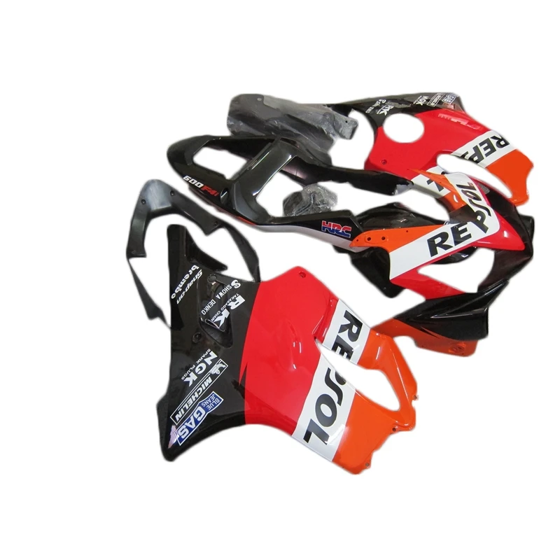 Премиум Обтекатели из АБС-пластика для Honda CBR600 F4i cbr 600 f4i 2001 2002 2003 Оранжевый Черный