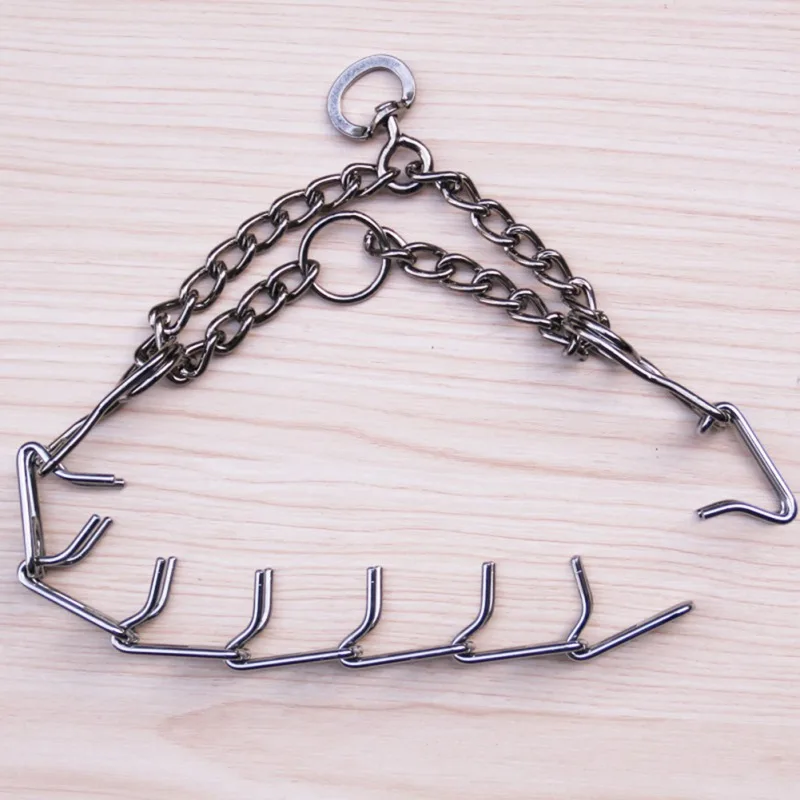 

Detachable Prong Training Collar Safe Stainless Steel Big Dog Training Collar Adjustable Ultra-Plus Prong Pet Necklace 123456
