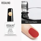 Резиновое матовое верхнее покрытие ROSALIND для ногтей, яркий лак для дизайна ногтей, УФ светодиодсветодиодный лампа, Полупостоянный удаляемый отмачиванием Гель-лак
