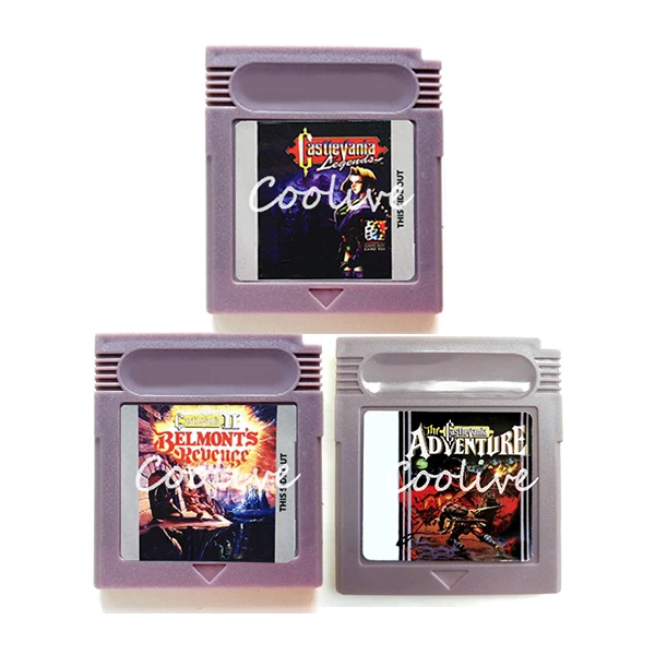 Grey Shell Castlevania Legends Belmont's Revenge Adventure Video Game Memory Cartridge Card for 16 Bit Console Accessories |