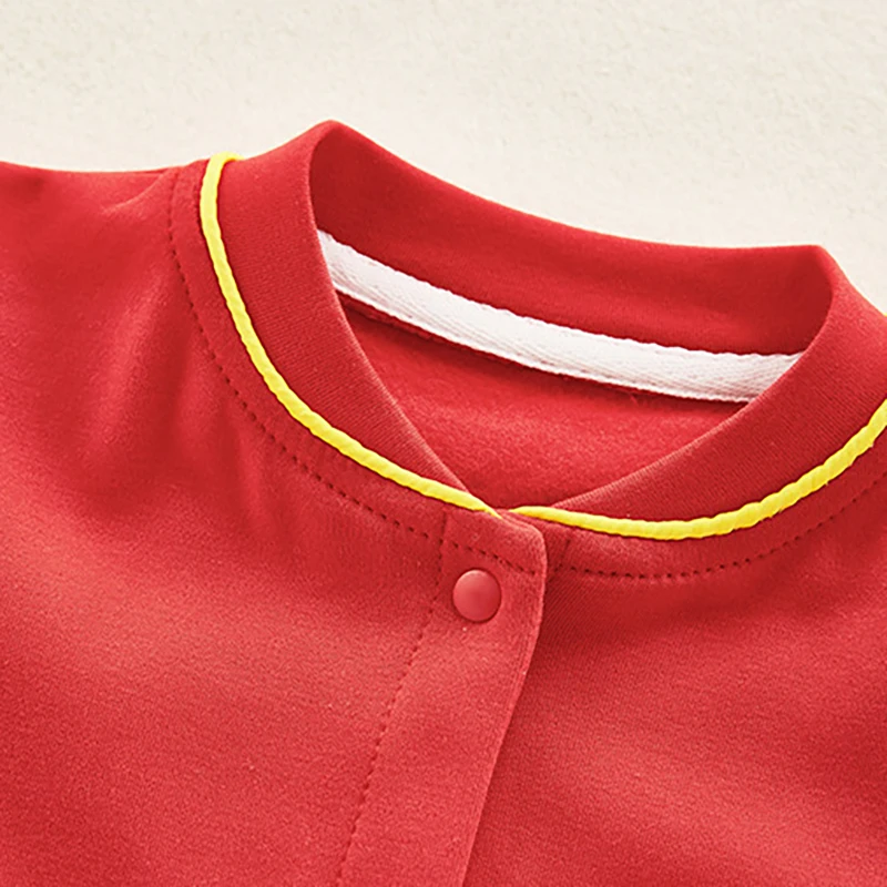 Детские комбинезоны для новорожденных Одежда в китайском стиле с длинным