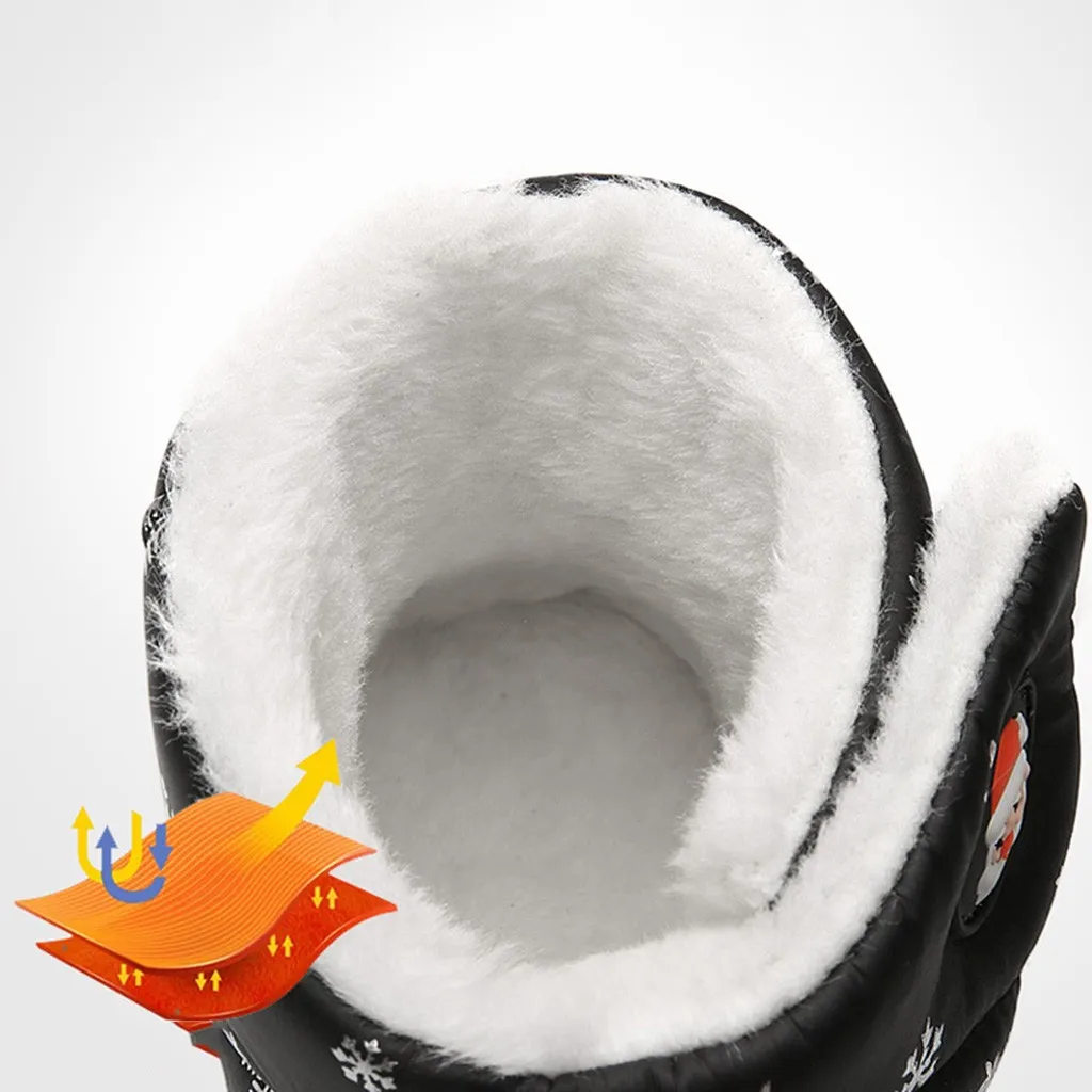 Детские зимние сапоги обувь для девочек модная плюшевая детская