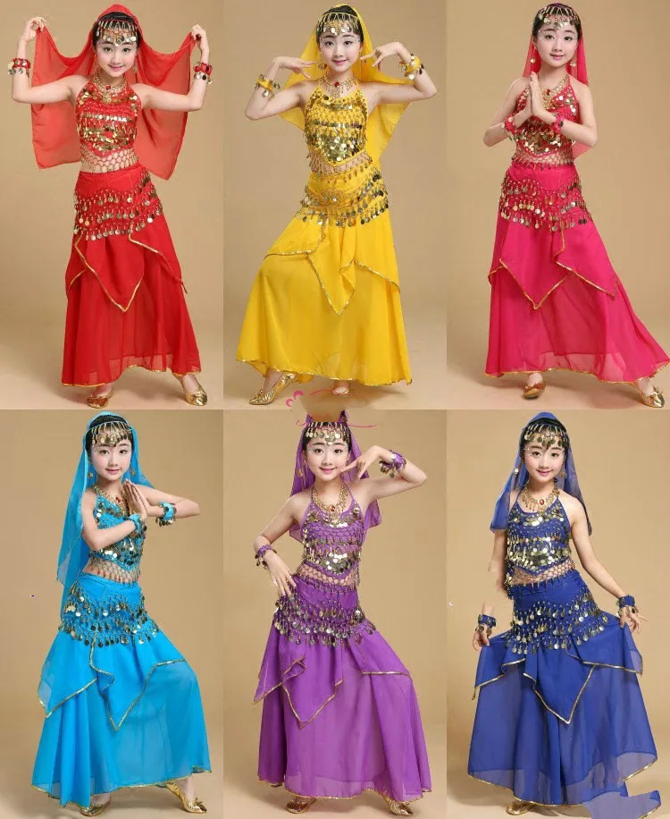 Детский костюм для индийского и египетского танца живота профессиональный