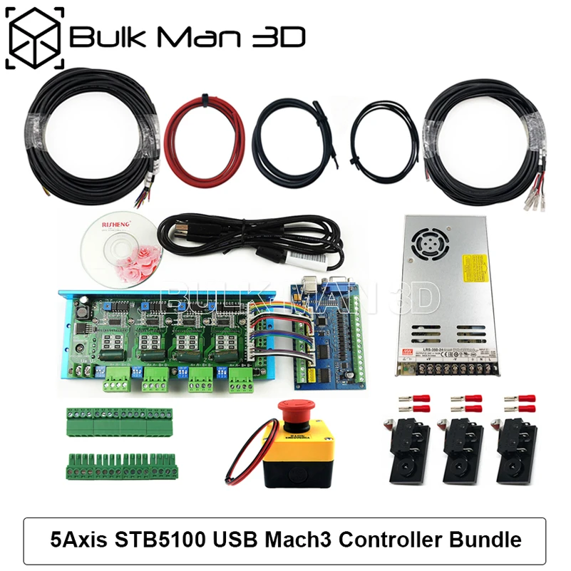 4 Оси новые WorkBee CNC маршрутизатор машина полный комплект с пощипывание напряжение