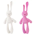 Мягкий Кролик с животными, Мягкий Кролик, кролик для сна, хлопковый кролик, игрушки для детей, первый кролик, кукла из натурального хлопка, розовый, белый