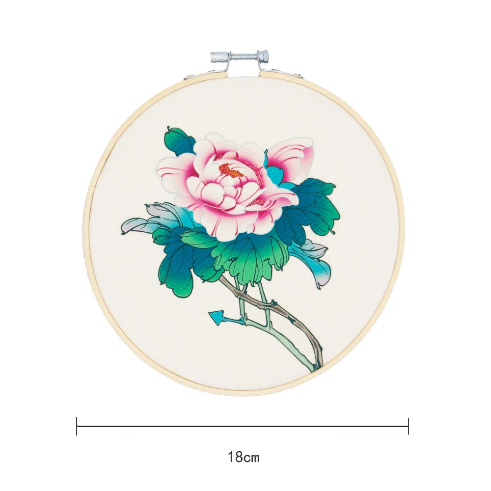 

One piece handmade wall desk decoration home shop bar wedding scene ornament Cotton canvas hand painted Peony No.QC-1824