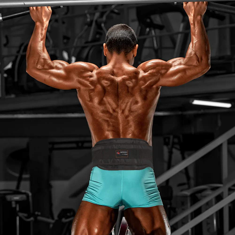 Ремень для тяжелой атлетики толстый пояс с цепочкой подтягивания подбородка