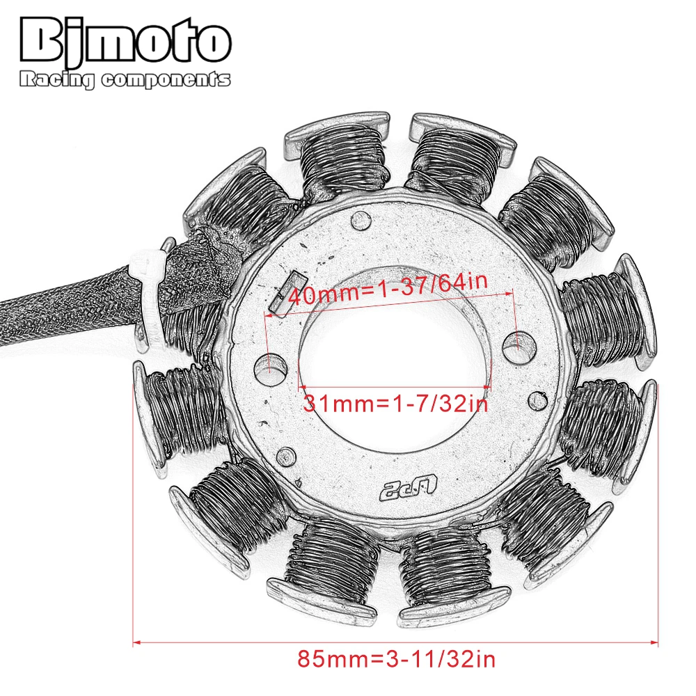 Катушка статора генератора мотоцикла BJMOTO для Yamaha WR250F WR 250F 5UM-81410-09-00 5UM-81410-31-00