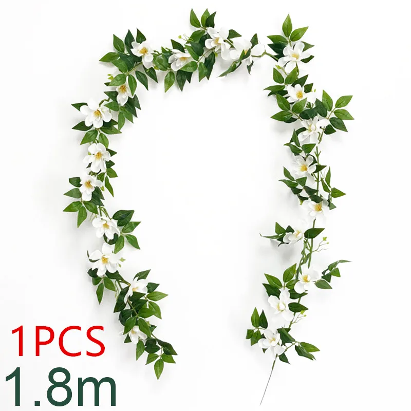 L 1PCS 1.8M Искусственные листья эвкалипта растения цветок поддельные Висячие вешалки лоза ротанга домашний магазин сад стены Свадебная вечеринка украшения - Цвет: L 1PCS 1.8M