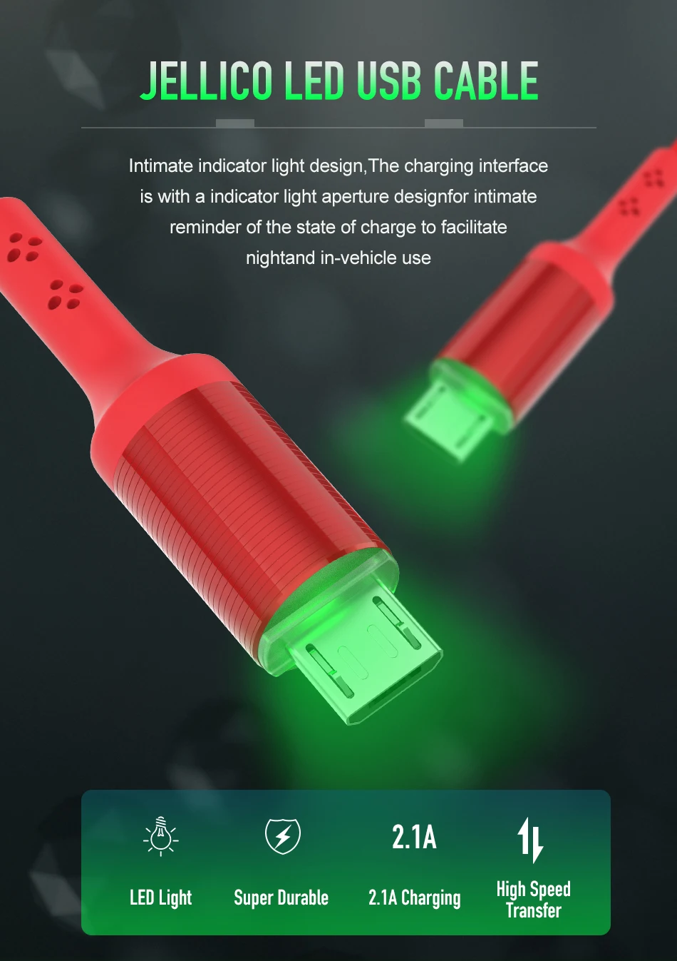 USB-кабель Jellico для iPhone Micro USB Type-C зарядный кабель синхронизации данных и зарядки X XS
