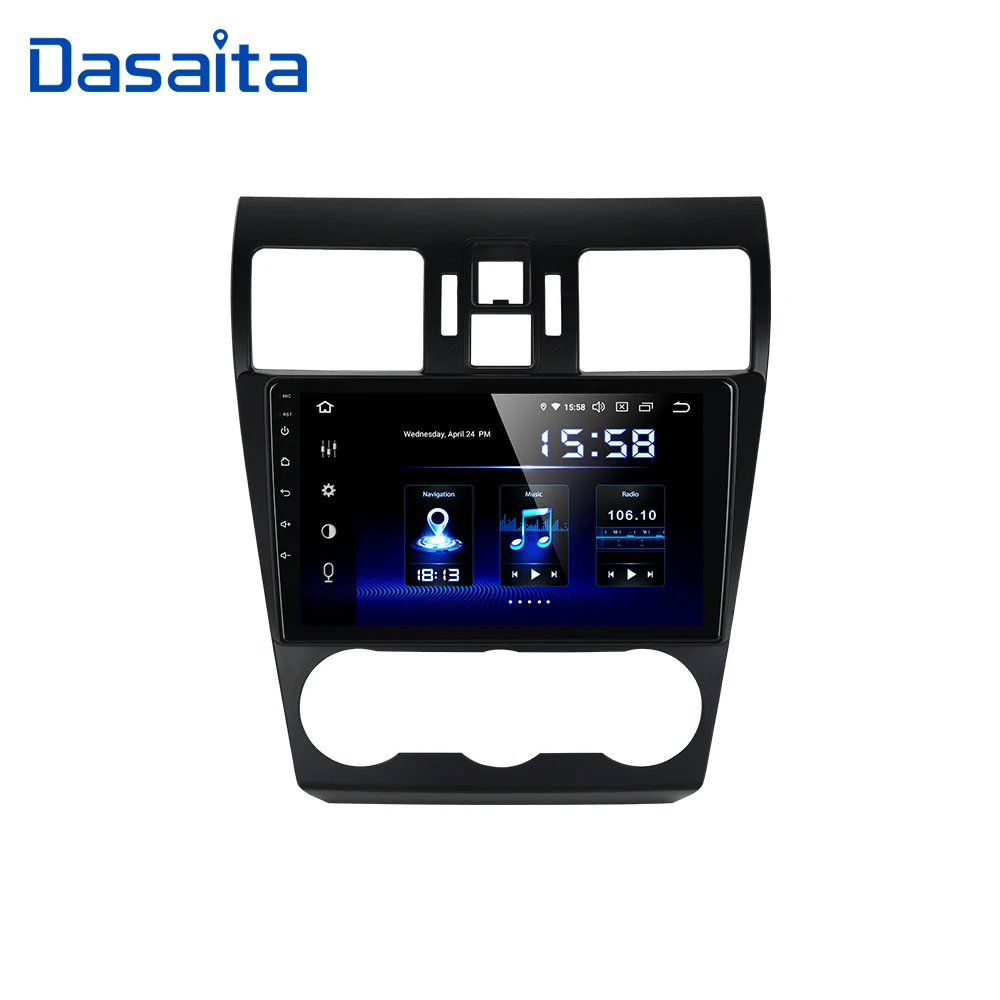 

Dasaita 1 din Radio Car Android 10.0 for Subaru WRX 2013 2014 2015 USB MP3 9" IPS Multi Touch Screen Autoradio 4GB RAM