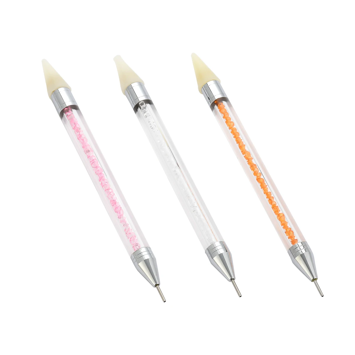 Новый двухсторонний восковой карандаш со стразами для маникюра инструмент гель