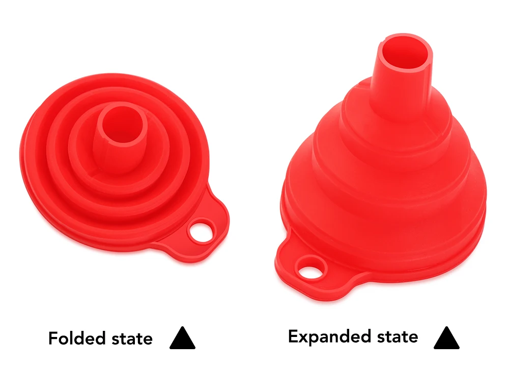 Складная силиконовая воронка для автомобильного двигателя Renault Wheel