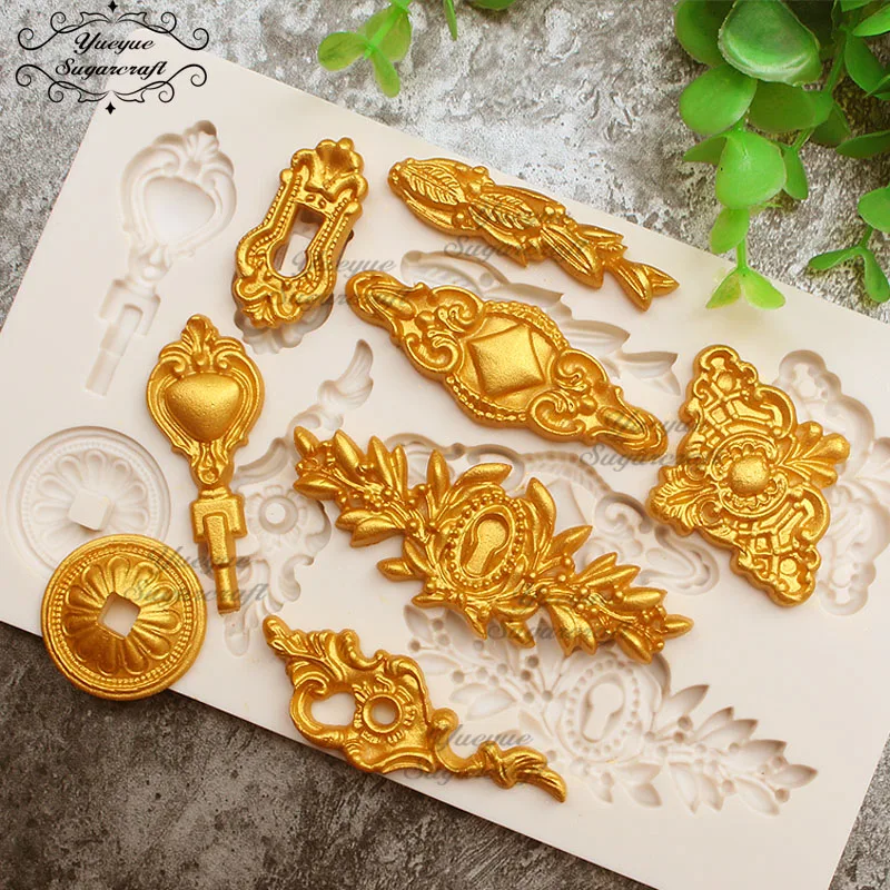 CK-SM-872 Yueyue Sugarcraft Свадебные тиснения Цветок силиконовая форма помадка форма для украшения торта инструменты форма для шоколадной мастики - Цвет: CK-SM-872