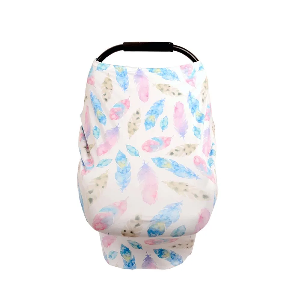 

Nursing Cover Breastfeeding Scarf Multifunctional Cotton Baby Safety Car Seat Cover Cushion Baby Stroller Cover Cloth