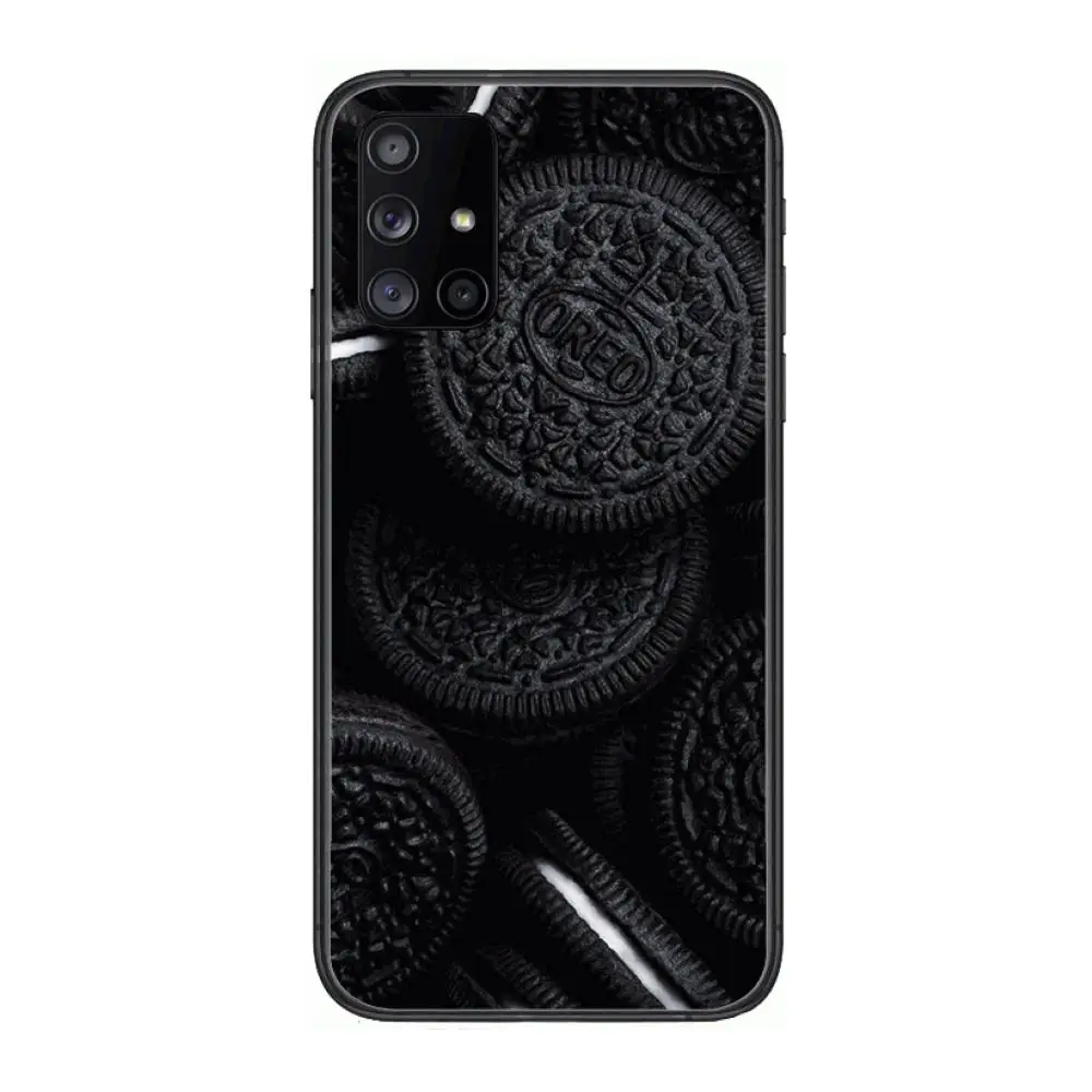 

Oreo Cookies Cartoons style Phone Case Hull For Samsung Galaxy A 90 50 51 20 71 70 40 30 10 80 E 5G S Black Shell Art Cell Cove