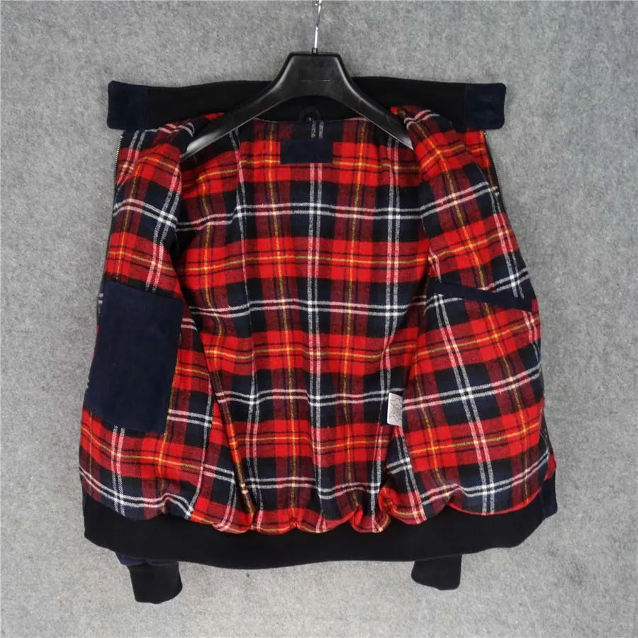 Куртка мужская короткая из натуральной замши верхняя одежда воловьей кожи