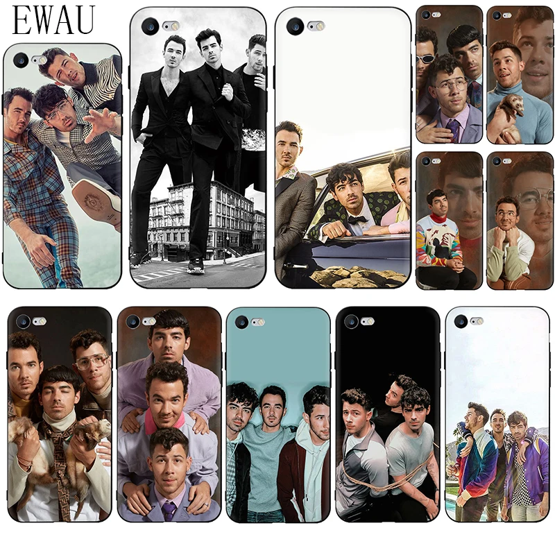 Мягкий силиконовый чехол для телефона EWAU Jonas Brothers iphone 12 Mini X XR XS 11 Pro Max SE 2020 5 5s 6 6s 7 8