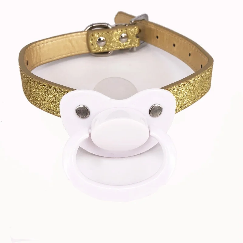ABDL взрослые соски БДСМ Связывание PU пояс силиконовый рот мяч Секс игрушки для