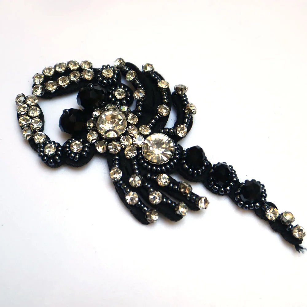 1 шт. Скорпион 3D ручной работы горный хрусталь бисером патчи для одежды животные