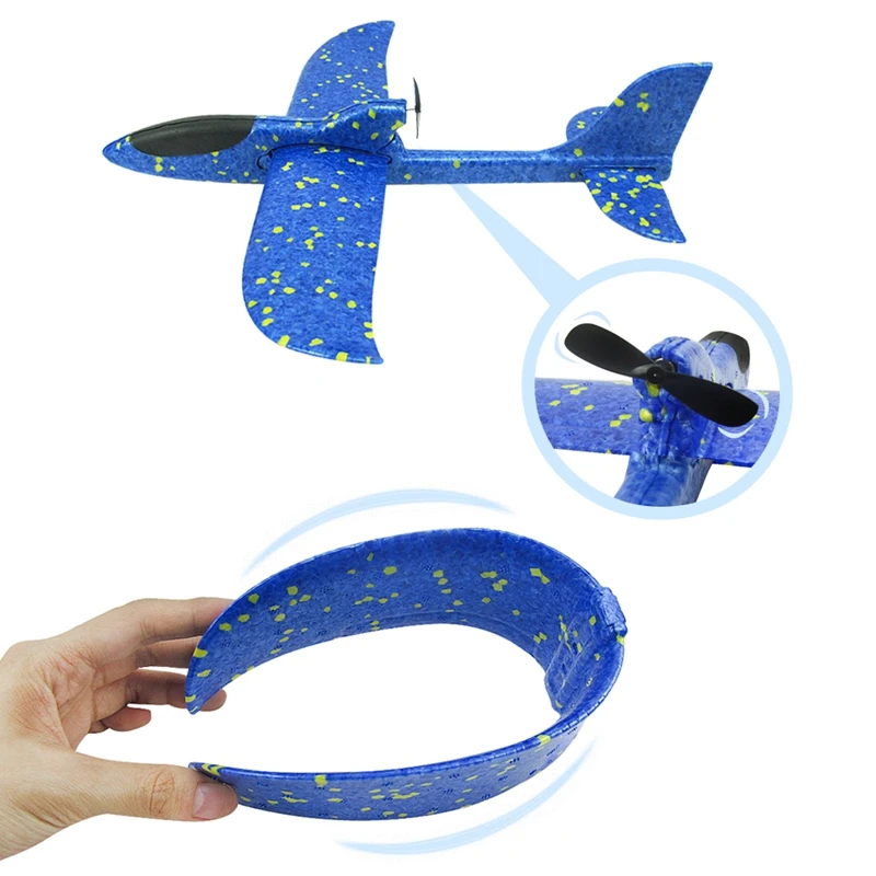 33 5 см электрическая ручная зарядка самолета EPP пена Gyroplane Glider Детская DIY модель
