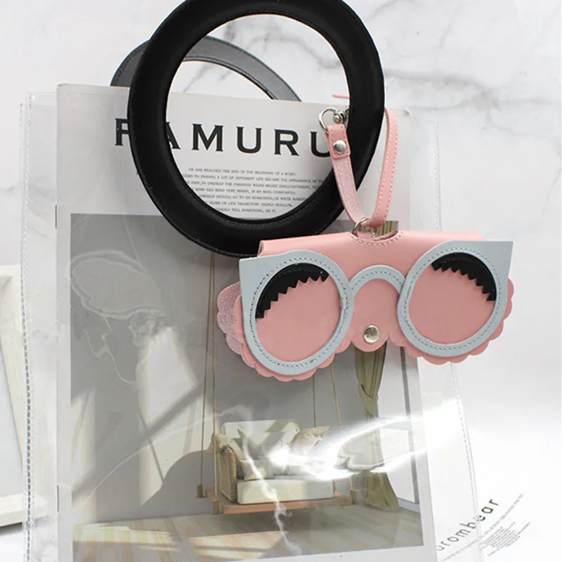 Чехол для очков из ПУ кожи с мультяшным рисунком аксессуары милая защитная сумка