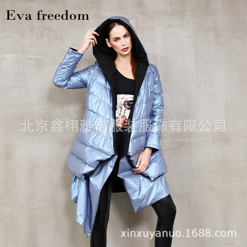 Женское пуховое пальто Осень-зима 2019 топовые бренды черный серебряный серый с