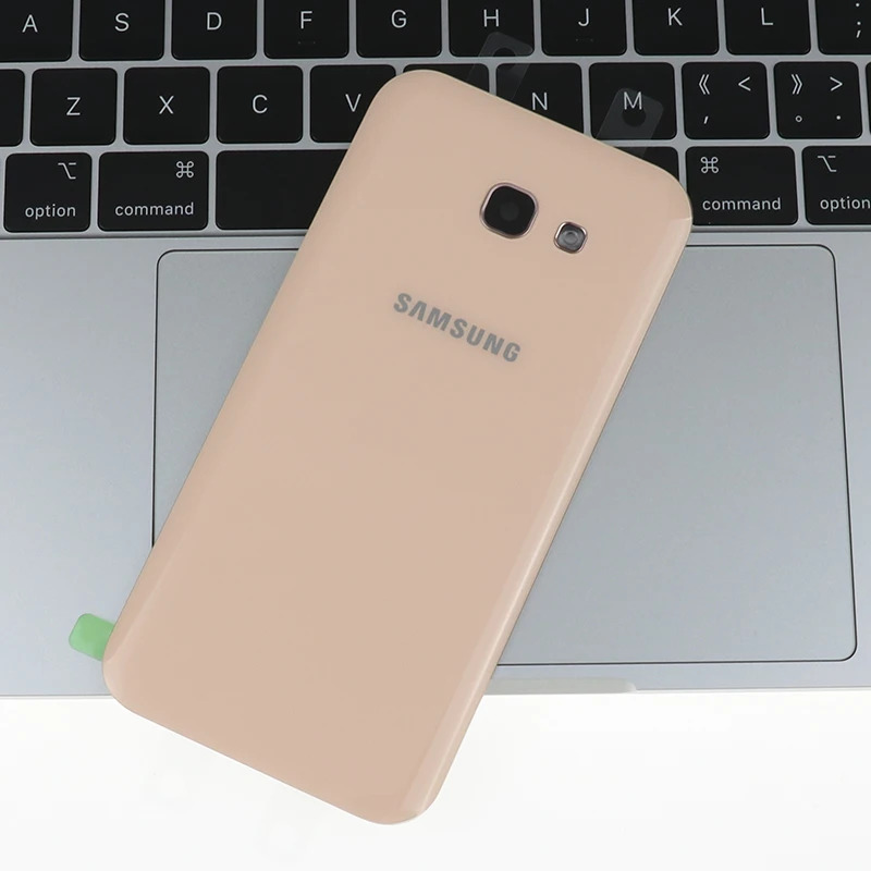 100% оригинальная задняя крышка корпуса Samsung Galaxy A5 2017 A520 стеклянная батарейного