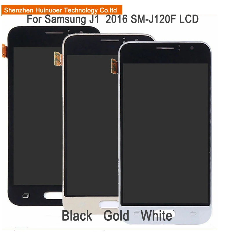 Супер AMOLED lcd для samsung J1 2016 J120 SM J120F дисплей сенсорный экран регулировка яркости ЖК