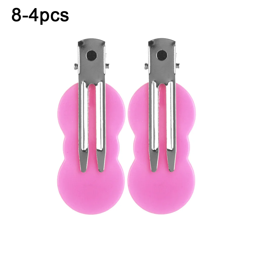 8-4pcs Профессиональные щипчики для макияжа, бесшовные, без изгиба, без складок, заколки для волос, салонный стиль, фиксированная заколка для волос для женщин Макияж для волос, Стайлинг челки - Цвет: 8-4pcs