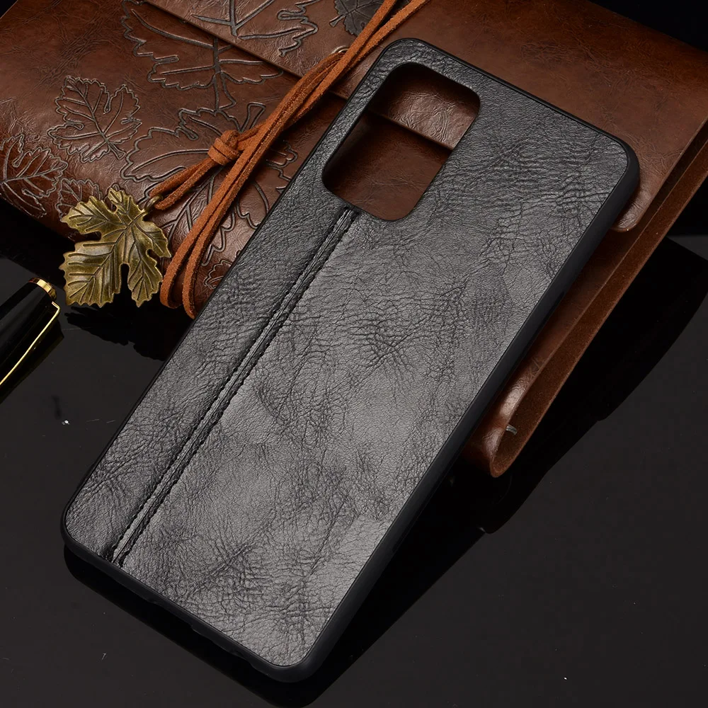 

Ultra Thin Anti-shock Leather Case for Samsung Galaxy A72 5G A52 A12 A02 M31 M30S S20 FE S21 Plus Note 20 Ultra Back Cover