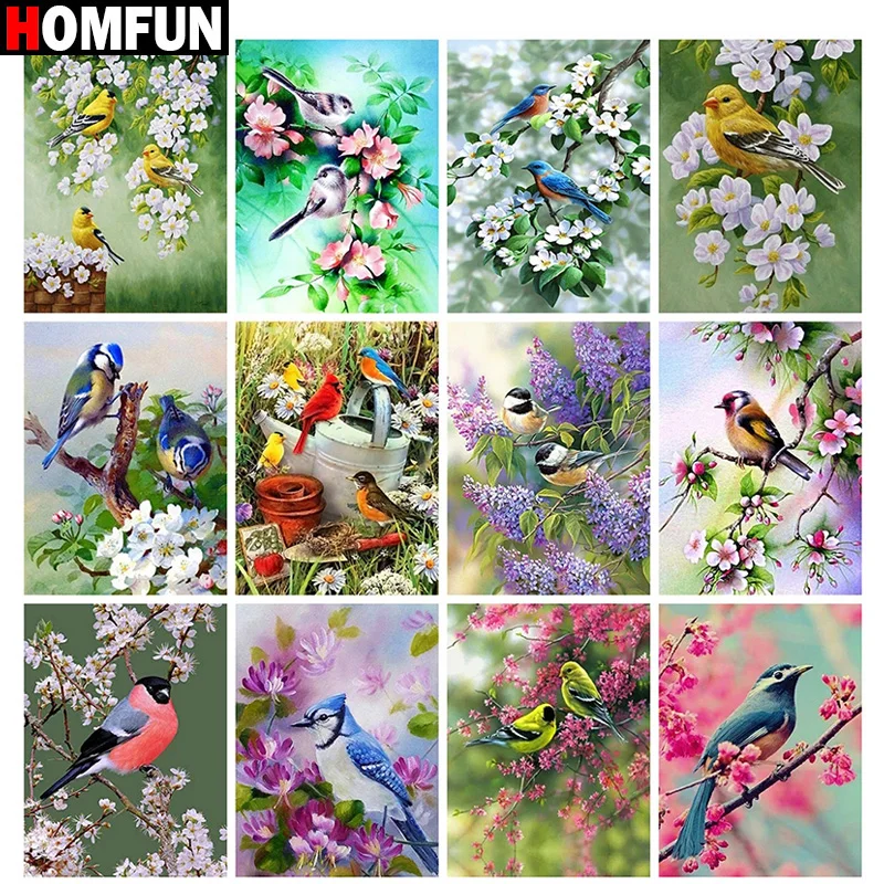 

Алмазная 5D живопись HOMFUN, картина «животное, птица, пейзаж, карта», вышивка крестиком, полноразмерная/круглая, домашний декор, подарок