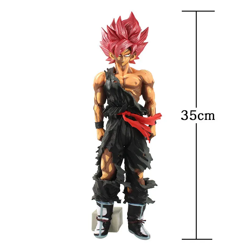 

35CM Goku Battle Damaged Version Combat Form Action Figure Model Toys For Children Birthday Gift Movie Fans Collection