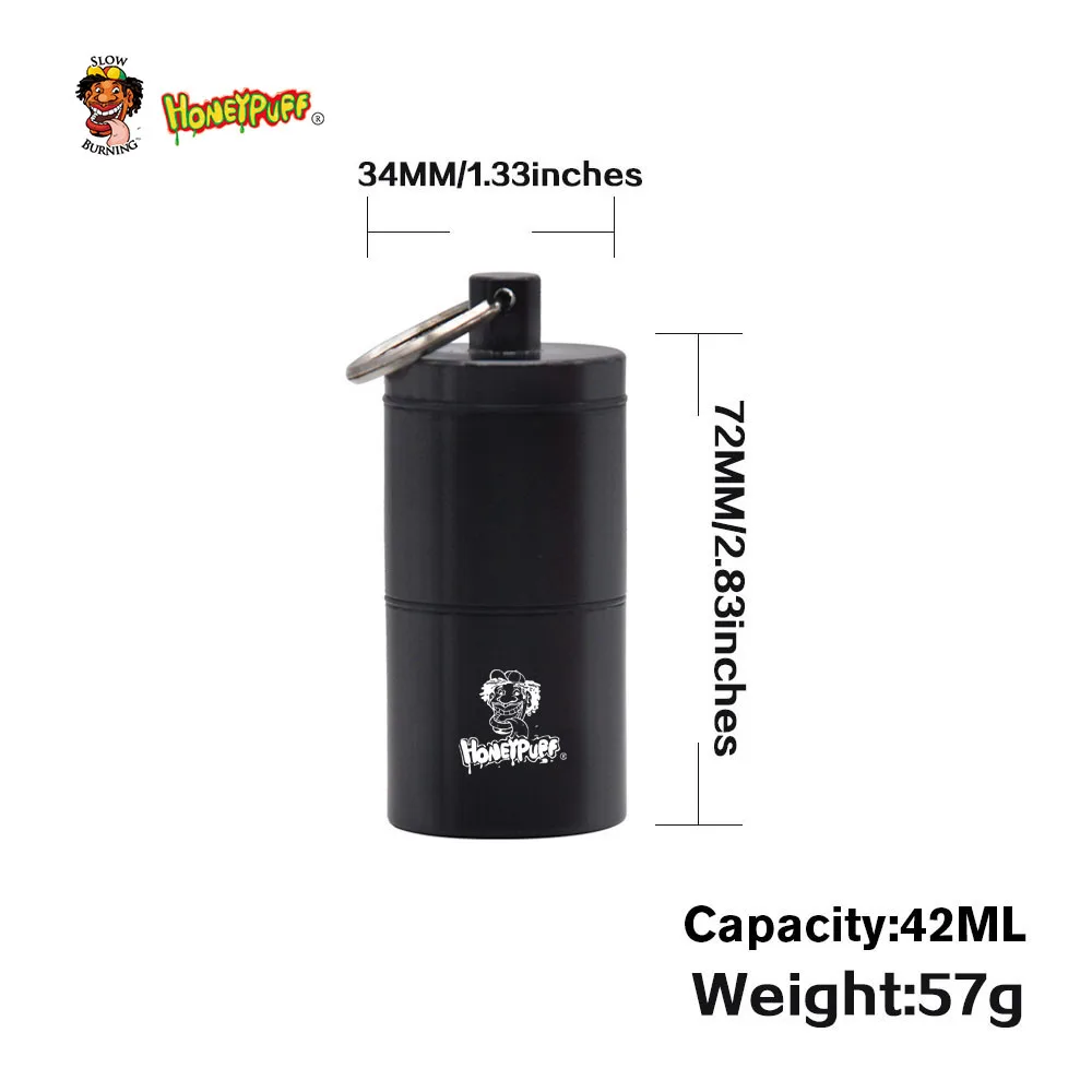 HONEYPUFF Stash Jar воздухонепроницаемая алюминиевая трава 2 слоя контейнер для специй