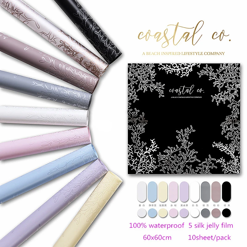 5 шелковых коралловых мембран водонепроницаемая подарочная упаковка бумажный