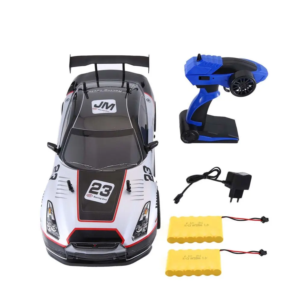 1/10 1400mAh 2,4G RC гоночный автомобиль Модель Игрушки 1:10 25 км/ч плоский спортивный Дрифт автомобиль автомобили игрушка для детей подарок 2 Батареи ЕС вилка
