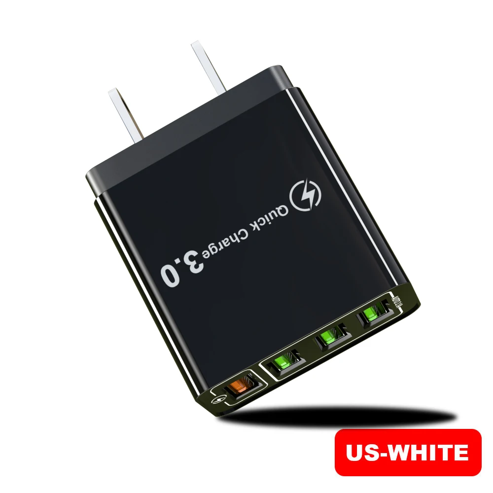 30 Вт Быстрая зарядка 5 в 3.1A QC 3,0 USB зарядное устройство для iPhone X 11pro samsung A50 A30 huawei Xiaomi Note 7 8 Быстрая зарядка настенный адаптер