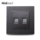 Wallpad S6 CAT6 двойной RJ45 Интернет Ethernet PC Data настенная розетка Матовый PC пластик