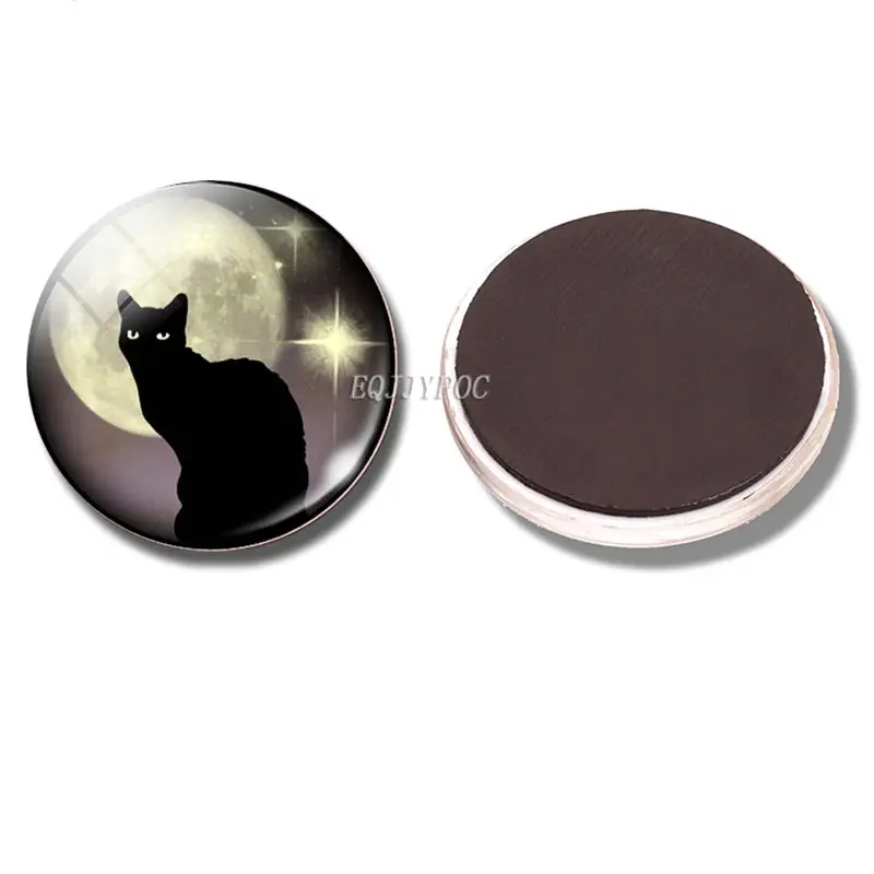 Магнит на холодильник в виде кошки милые магниты животных 4 шт./компл. стеклянный