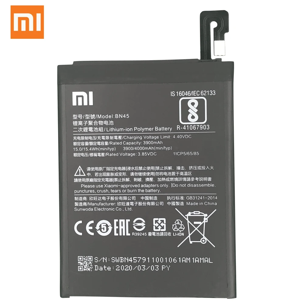 Аккумулятор BN43 BN41 BM45 BM46 BN45 для Xiaomi Redmi Note 5 4 4X 3 2 Note2 Note3 Note4 Note4X сменная